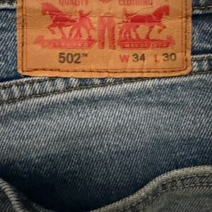 Levi's 502 Light Blue Straight Jeans